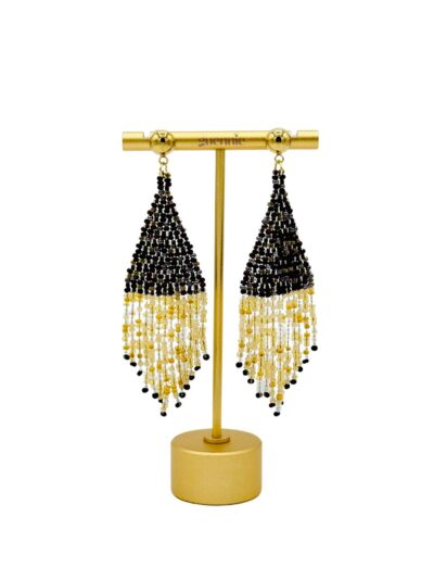 Chocolate & Pearl Fringe Earrings